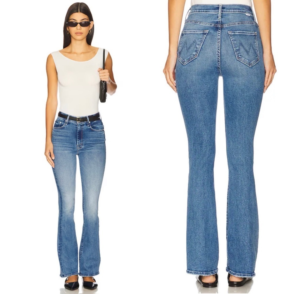 MOTHER High Rise Runaway Jeans in Dropping In 25